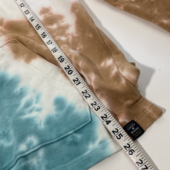 Lucky Brand, tie-dye hoodie, sweatshirt pull over size medium - Picture 8 of 9